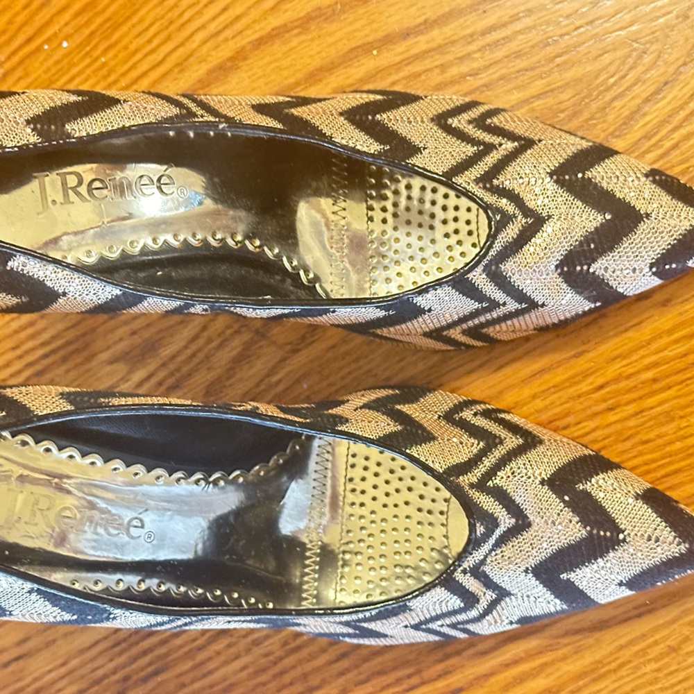 J.Renee Chevron Design Special Occasion Shoes